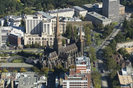 Aerial Image of ST PATRICK\'S CATHEDRAL MELBOURNE