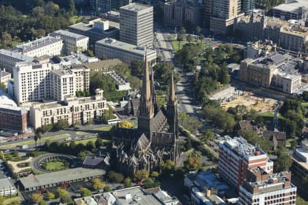 Aerial Image of ST PATRICK\'S CATHEDRAL MELBOURNE