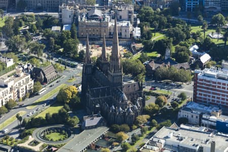 Aerial Image of ST PATRICK\'S CATHEDRAL MELBOURNE