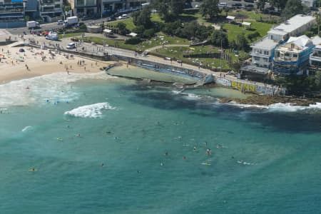 Aerial Image of BONDI BEACH ON A SATURDAY
