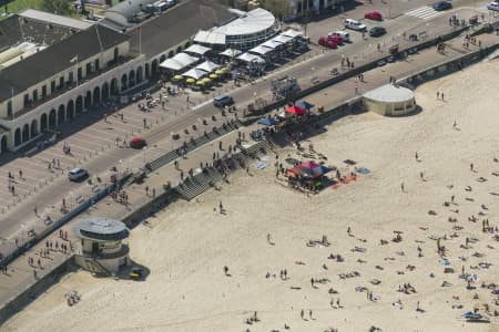 Aerial Image of BONDI BEACH ON A SATURDAY