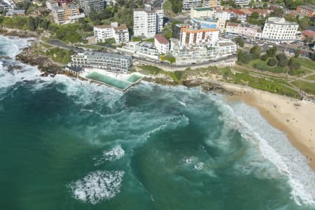 Aerial Image of BONDI BEACH ON A SUNDAY MORNING