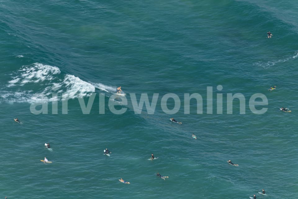 Aerial Image of Bondi Beach Surfing Series