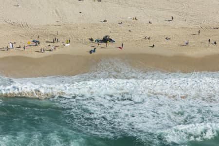 Aerial Image of BONDI BEACH ON A SUNDAY MORNING