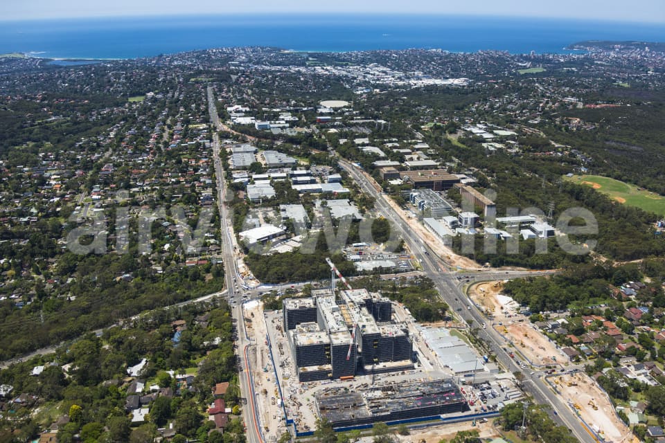 Aerial Image of Frenchs Forest Hospital Development