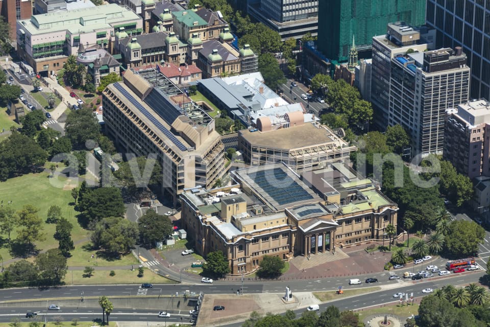 Aerial Image of The NSW State Library Sydney