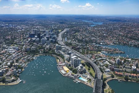 Aerial Image of LAVENDER BAY & NORTH SYDNEY
