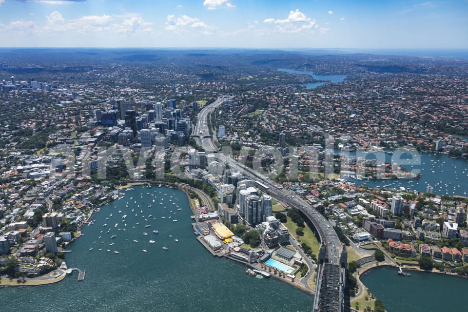 Aerial Image of Lavender Bay & North Sydney