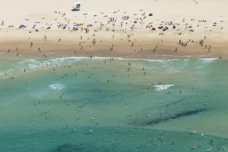 Aerial Image of BONDI BEACH SURFING SERIES AND BEACH BATHERS