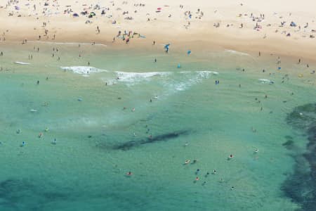 Aerial Image of BONDI BEACH SURFING SERIES AND BEACH BATHERS