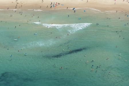 Aerial Image of BONDI BEACH SURFING SERIES AND BEACH BATHERS