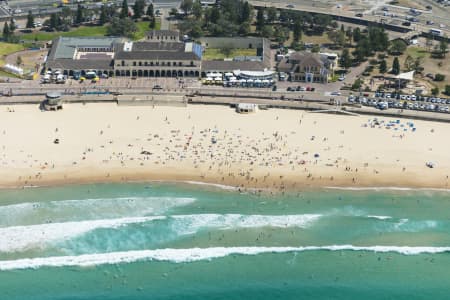Aerial Image of BONDI BEACH SURFING SERIES AND BEACH BATHERS