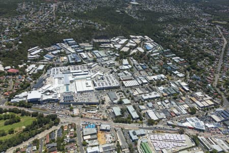 Aerial Image of WARRINGAH MALL AND SURROUNDING INDUSTRIAL AREA BROOKVALE