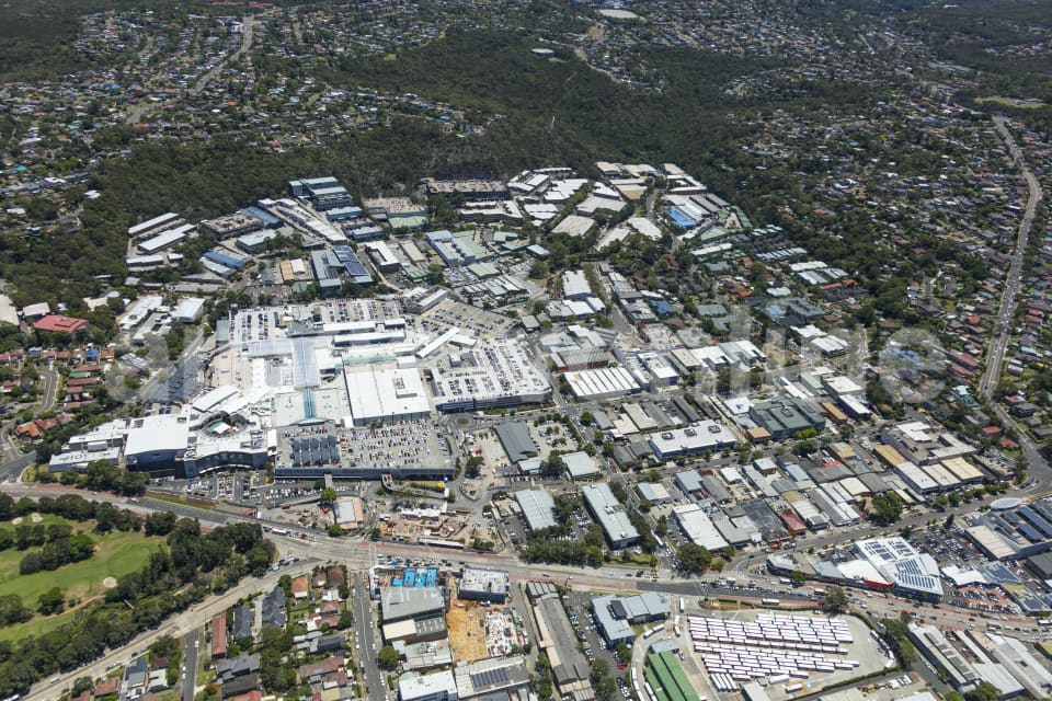 Aerial Image of Warringah Mall And Surrounding Industrial Area Brookvale