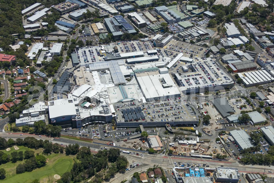 Aerial Image of Warringah Mall And Surrounding Industrial Area Brookvale