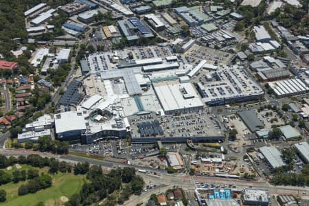 Aerial Image of WARRINGAH MALL AND SURROUNDING INDUSTRIAL AREA BROOKVALE