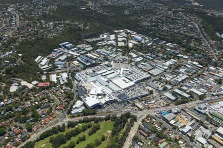 Aerial Image of WARRINGAH MALL AND SURROUNDING INDUSTRIAL AREA BROOKVALE