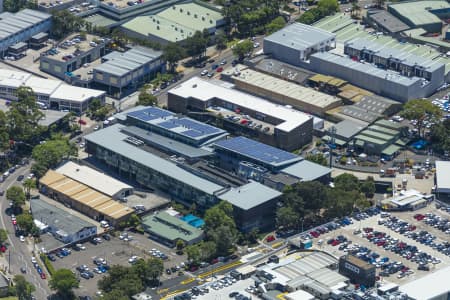 Aerial Image of WARRINGAH MALL AND SURROUNDING INDUSTRIAL AREA BROOKVALE