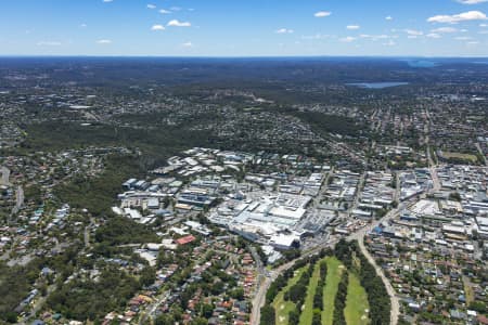 Aerial Image of WARRINGAH MALL AND SURROUNDING INDUSTRIAL AREA BROOKVALE