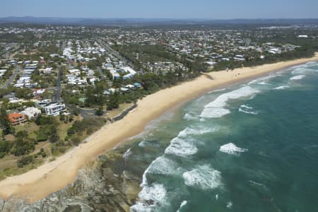 Aerial Image of DICKY BEACH AND CURRIMUNDI, SUNSHINE COAST QUEENSLAND