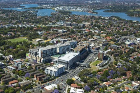 Aerial Image of TOP RYDE SHOPPING CENTRE AND SURROUNDS