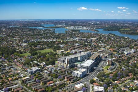Aerial Image of TOP RYDE SHOPPING CENTRE AND SURROUNDS