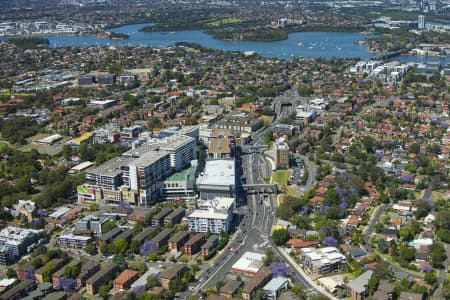 Aerial Image of TOP RYDE SHOPPING CENTRE AND SURROUNDS