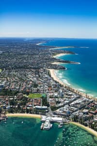 Aerial Image of MANLY WHARF & THE CORSO