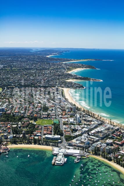 Aerial Image of Manly Wharf & The Corso