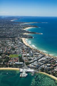 Aerial Image of MANLY WHARF & THE CORSO