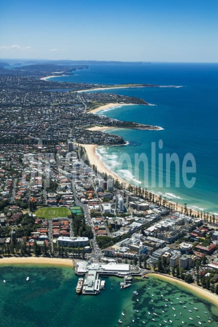 Aerial Image of Manly Wharf & The Corso