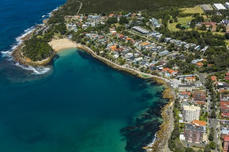 Aerial Image of SHELLY BEACH IN ICONIC MANLY