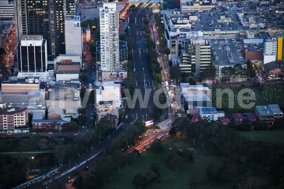 Aerial Image of Parramatta Night