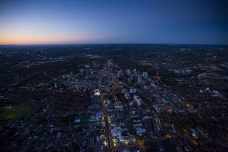 Aerial Image of PARRAMATTA DUSK AND NIGHT