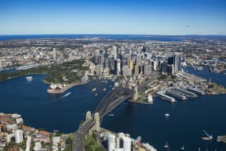 Aerial Image of SYDNEY CBD TAKEN FROM MILSONS POINT