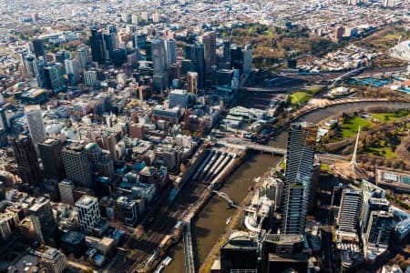 Aerial Image of FLINDERS STREET STATION