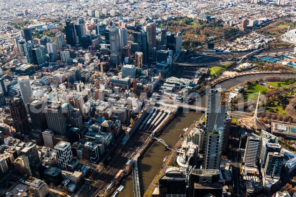 Aerial Image of Flinders Street Station