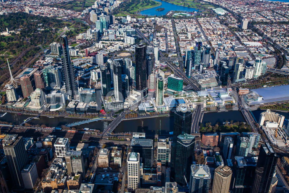 Aerial Image of Southbank And South Melbourne