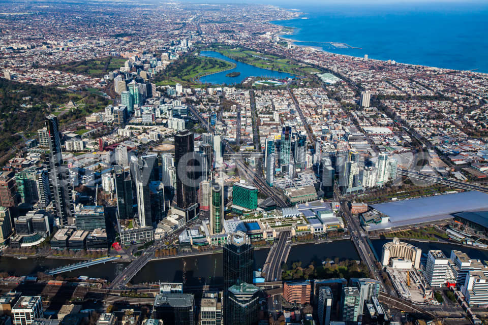 Aerial Image of Southbank And South Melbourne