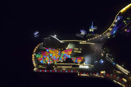 Aerial Image of SYDNEY OPERA HOUSE VIVID