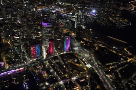 Aerial Image of BARANGAROO NIGHT SHOT AT VIVID