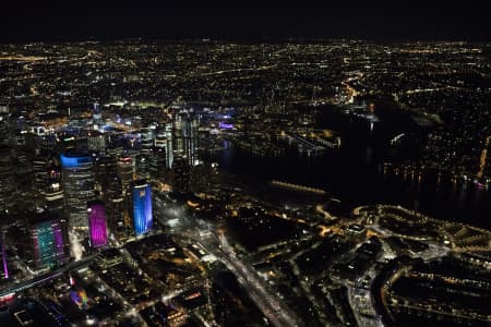 Aerial Image of BARANGAROO NIGHT SHOT AT VIVID