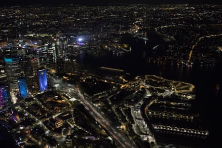 Aerial Image of BARANGAROO NIGHT SHOT AT VIVID