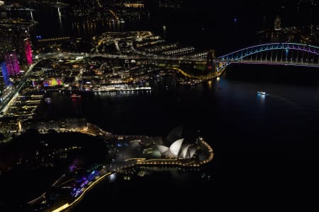 Aerial Image of SYDNEY OPERA HOUSE VIVID