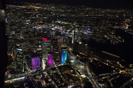 Aerial Image of BARANGAROO NIGHT SHOT AT VIVID