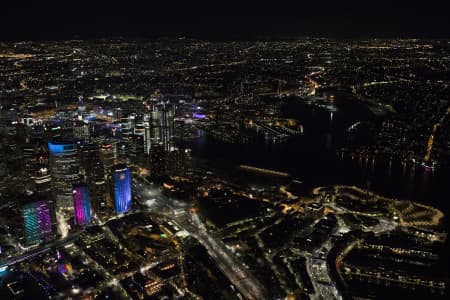 Aerial Image of BARANGAROO NIGHT SHOT AT VIVID