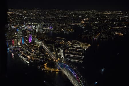 Aerial Image of BARANGAROO NIGHT SHOT AT VIVID