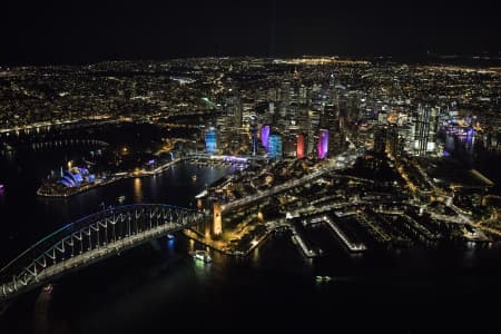 Aerial Image of BARANGAROO NIGHT SHOT AT VIVID