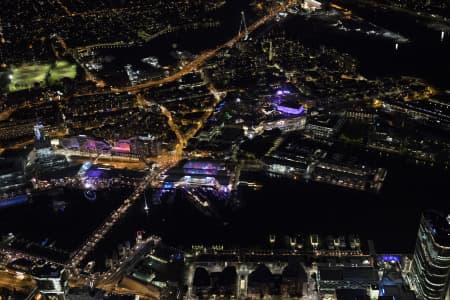 Aerial Image of DARLING HARBOUR NIGHT SHOOT AT VIVID