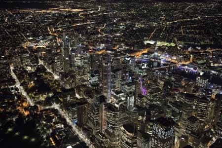 Aerial Image of SYDNEY CBD VIVID